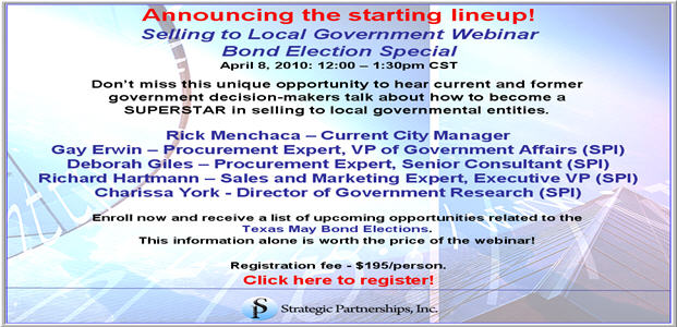 Webinar: Selling to Local Government