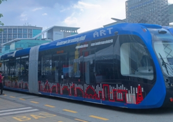 CRRC ART train at Dataran Putrajaya during POD 2024 (240203) (cropped)