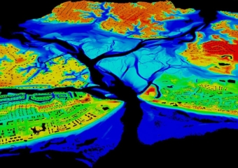 LiDAR map Lynnhaven Inlet Virginia 340x240 LiDAR technology achieving objectives for the public sector in new ways