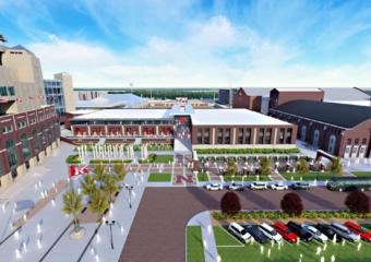 Nebraska stadium rendering 340x240 Univ. of Nebraska planning $155M football, athletic complex