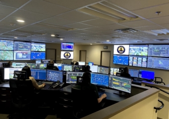 Photo of a real time crime center courtesy of the Baton Rouge Police Department 340x240 Technology purchases planned for upcoming public safety projects appear to be historic