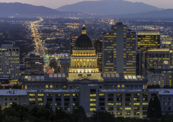 Salt Lake City capital skyline WEB 340x240 States take up infrastructure gauntlet as debate mires Congress