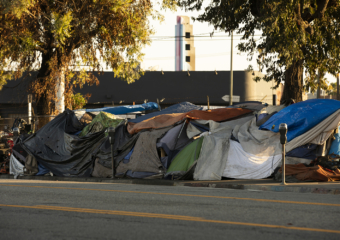 homeless camp WEB 340x240 Homelessness prompts large P3s throughout America